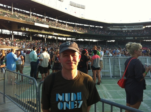 "Hmm, I wonder if they'll do Dirty Frank…”: me soaking up the pre-match atmosphere at Wrigley Field.